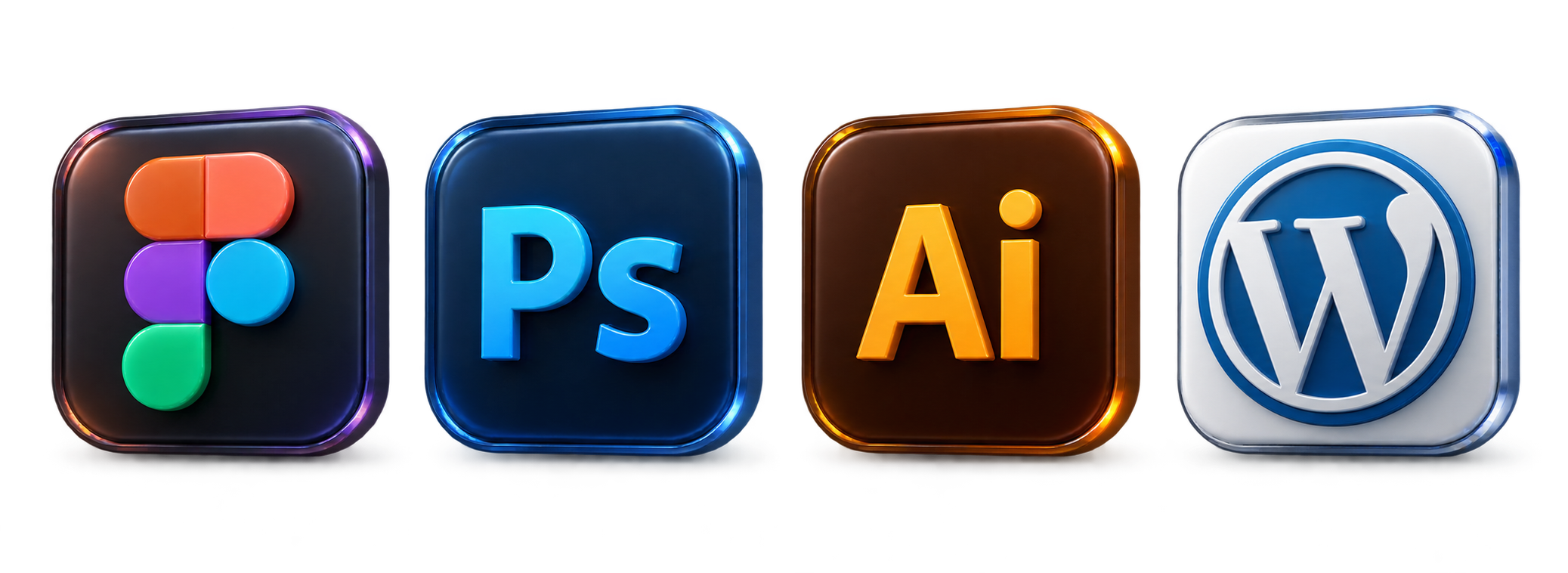 Figma, Photoshop, Illustrator and WordPress